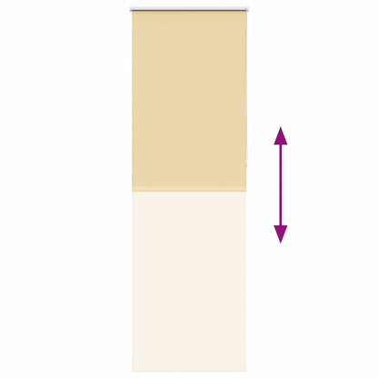 Verdunkelungsrollo Beige 80x230cm Stoffbreite 75,7 cm Polyester