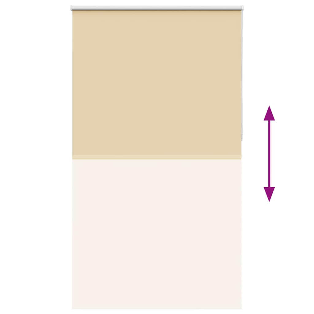 Verdunkelungsrollo Beige 140x230 cm Stoffbreite 136,6 cm