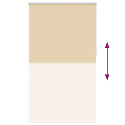 Verdunkelungsrollo Beige 140x230 cm Stoffbreite 136,6 cm