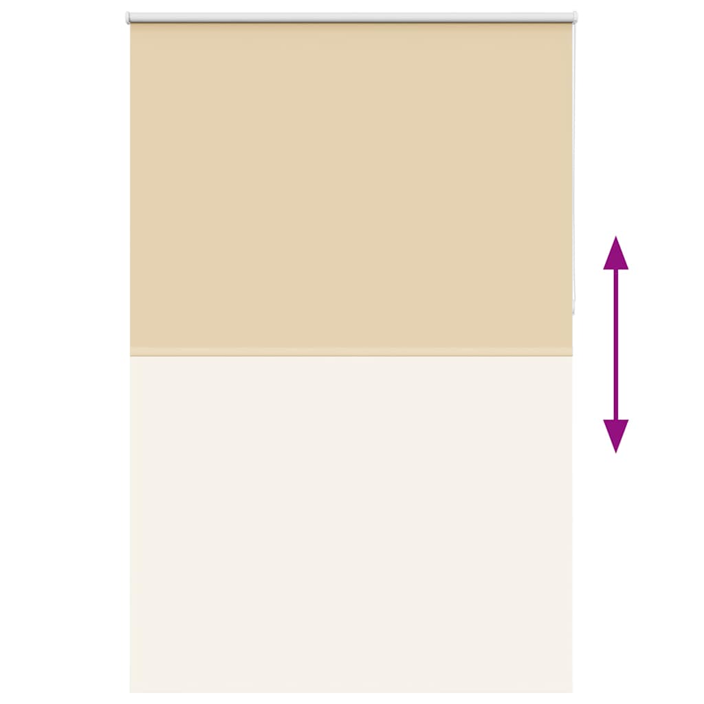 Verdunkelungsrollo Beige 150x230 cm Stoffbreite 146,6 cm