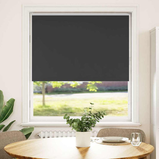 Verdunkelungsrollo Schwarz 110x130 cm Stoffbreite 105,7 cm