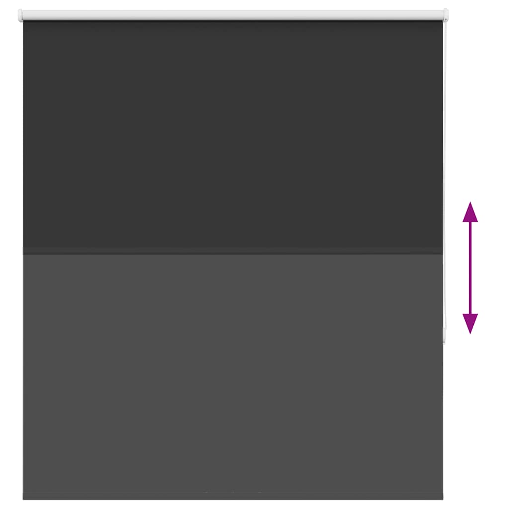 Verdunkelungsrollo Schwarz 140x130 cm Stoffbreite 136,6 cm