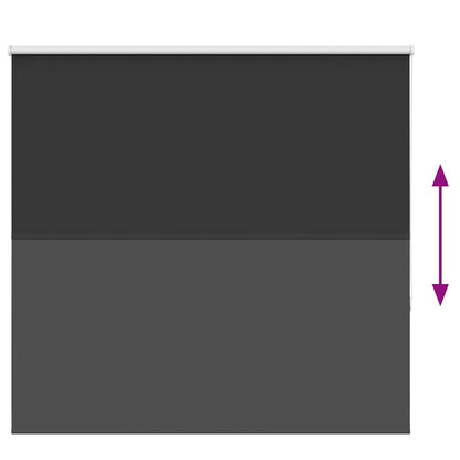 Verdunkelungsrollo Schwarz 165x130 cm Stoffbreite 161,6 cm