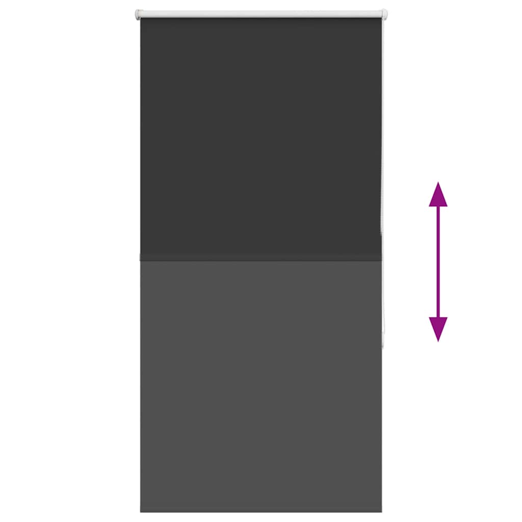 Verdunkelungsrollo Schwarz 85x150 cm Stoffbreite 80,7 cm