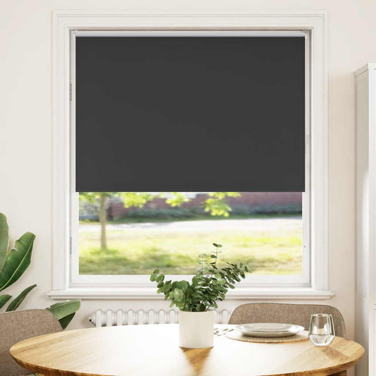 Verdunkelungsrollo Schwarz 110x150 cm Stoffbreite 105,7 cm