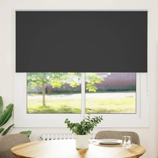 Verdunkelungsrollo Schwarz 165x150 cm Stoffbreite 161,6 cm