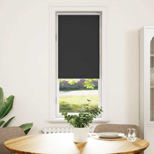 Verdunkelungsrollo Schwarz 50x175 cm Stoffbreite 45,7 cm