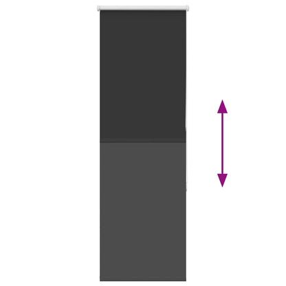 Verdunkelungsrollo Schwarz 60x175 cm Stoffbreite 55,7 cm
