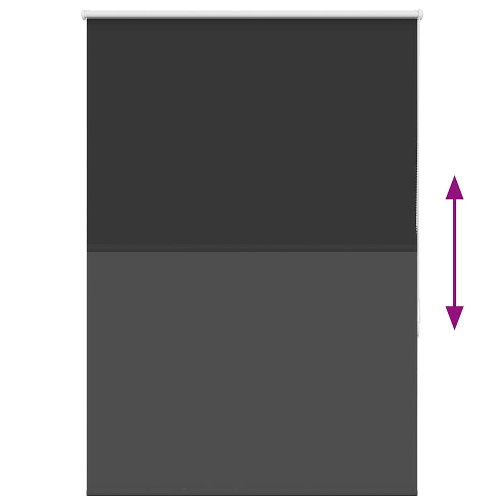 Verdunkelungsrollo Schwarz 90x175 cm Stoffbreite 85,7 cm
