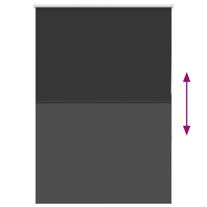 Verdunkelungsrollo Schwarz 110x175 cm Stoffbreite 105,7 cm