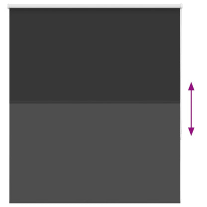 Verdunkelungsrollo Schwarz 140x175 cm Stoffbreite 136,6 cm