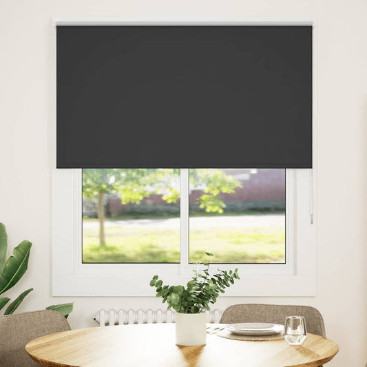 Verdunkelungsrollo Schwarz 140x175 cm Stoffbreite 136,6 cm