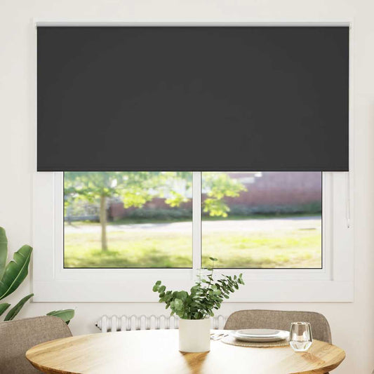 Verdunkelungsrollo Schwarz 155x175 cm Stoffbreite 151,6 cm