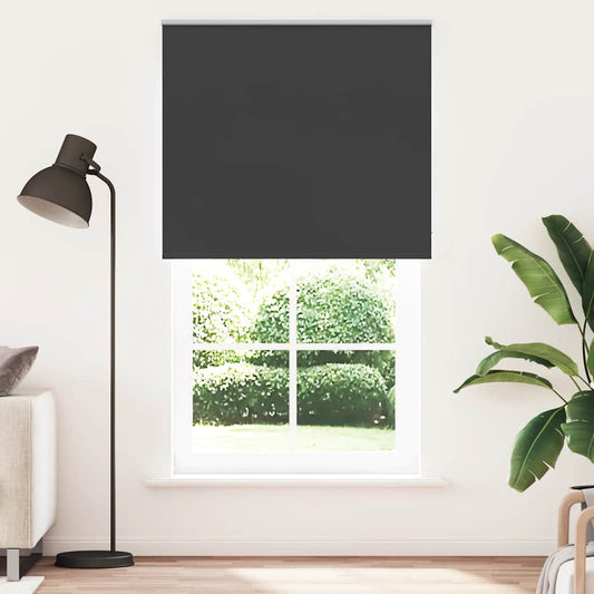 Verdunkelungsrollo Schwarz 125x210 cm Stoffbreite 121,6 cm