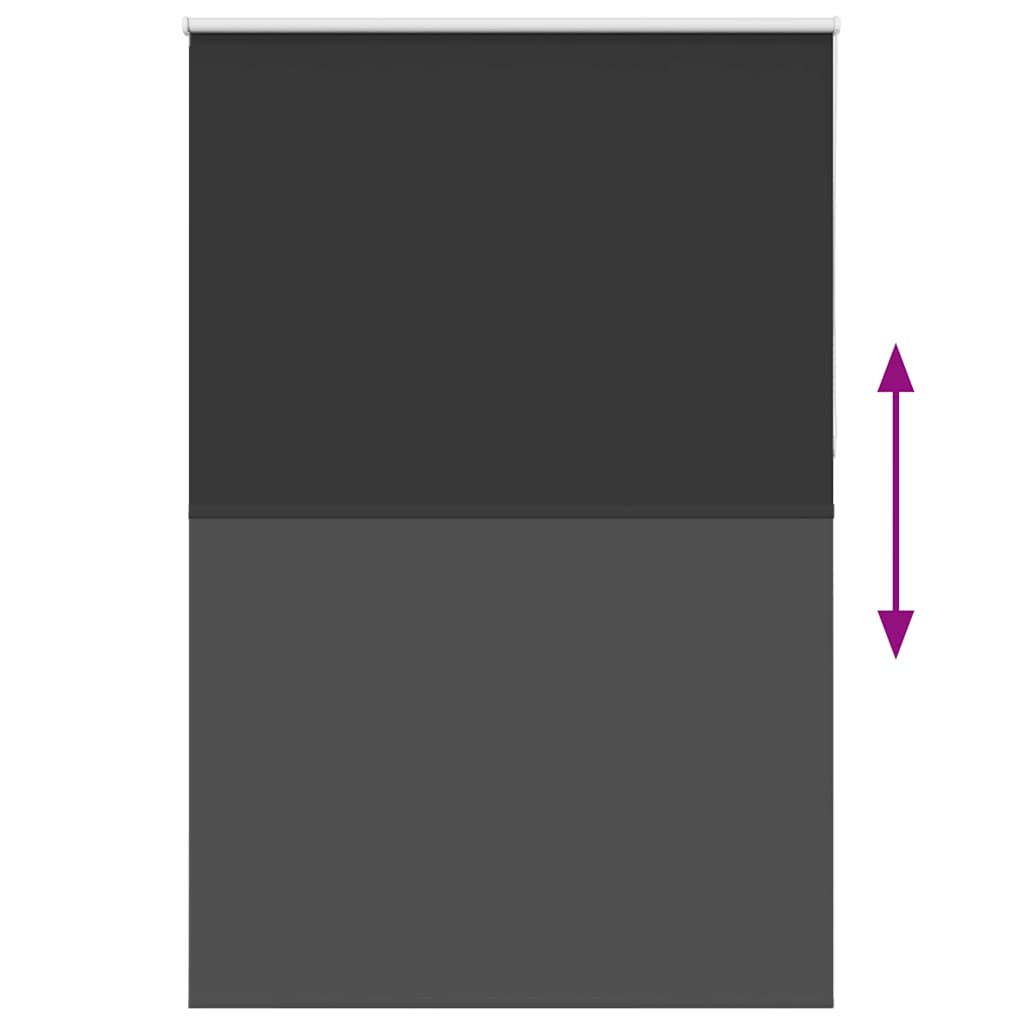 Verdunkelungsrollo Schwarz 150x210 cm Stoffbreite 146,6 cm
