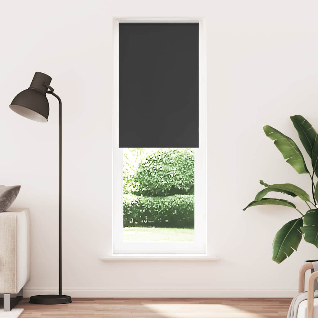 Verdunkelungsrollo Schwarz 65x230 cm Stoffbreite 60,7 cm