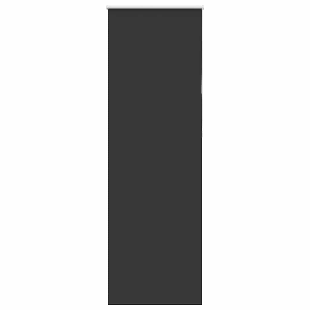 Verdunkelungsrollo Schwarz 80x230 cm Stoffbreite 75,7 cm
