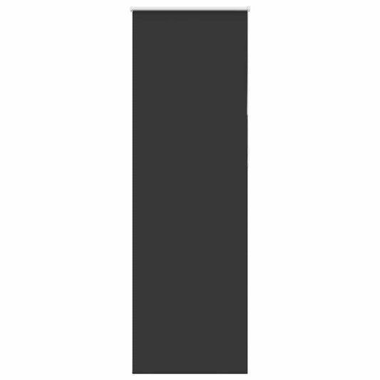 Verdunkelungsrollo Schwarz 80x230 cm Stoffbreite 75,7 cm