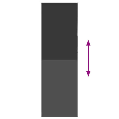 Verdunkelungsrollo Schwarz 80x230 cm Stoffbreite 75,7 cm