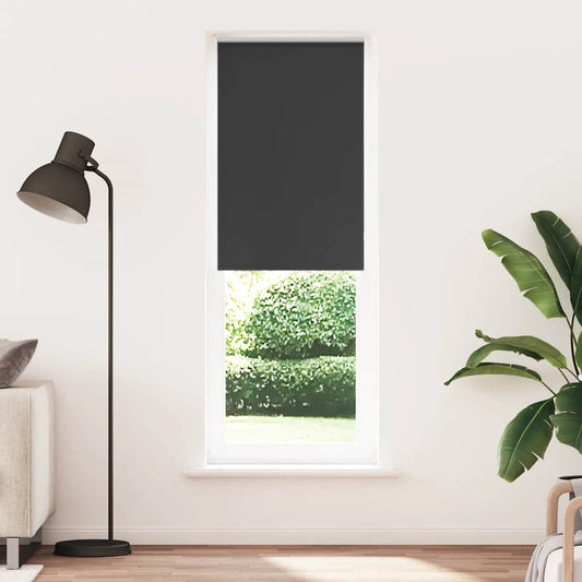 Verdunkelungsrollo Schwarz 80x230 cm Stoffbreite 75,7 cm
