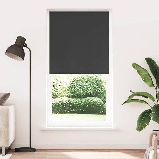 Verdunkelungsrollo Schwarz 100x230 cm Stoffbreite 95,7cm