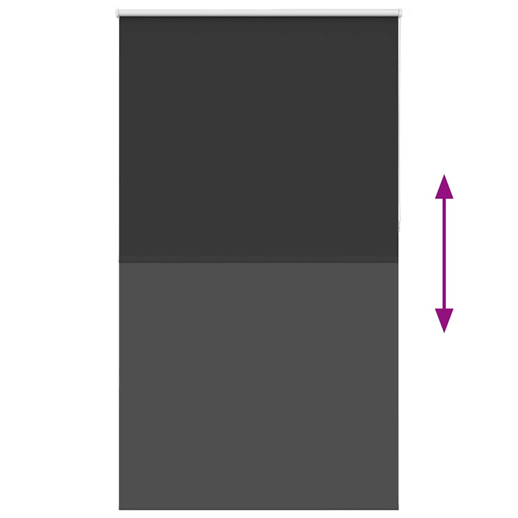 Verdunkelungsrollo Schwarz 140x230 cm Stoffbreite 136,6 cm