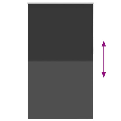 Verdunkelungsrollo Schwarz 140x230 cm Stoffbreite 136,6 cm