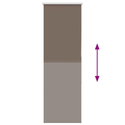 Verdunkelungsrollo Kaffeebraun 50x130cm Stoffbreite 45,7 cm