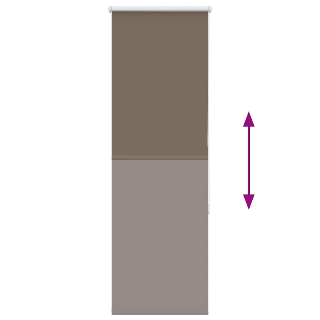 Verdunkelungsrollo Kaffeebraun 50x150cm Stoffbreite 45,7 cm