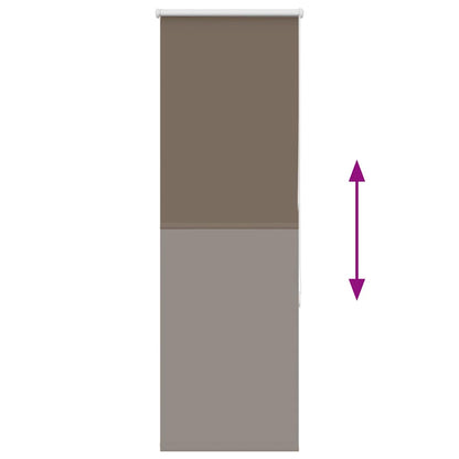 Verdunkelungsrollo Kaffeebraun 50x150cm Stoffbreite 45,7 cm
