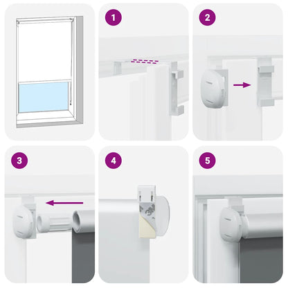 Verdunkelungsrollo Kaffeebraun 60x150cm Stoffbreite 55,7 cm