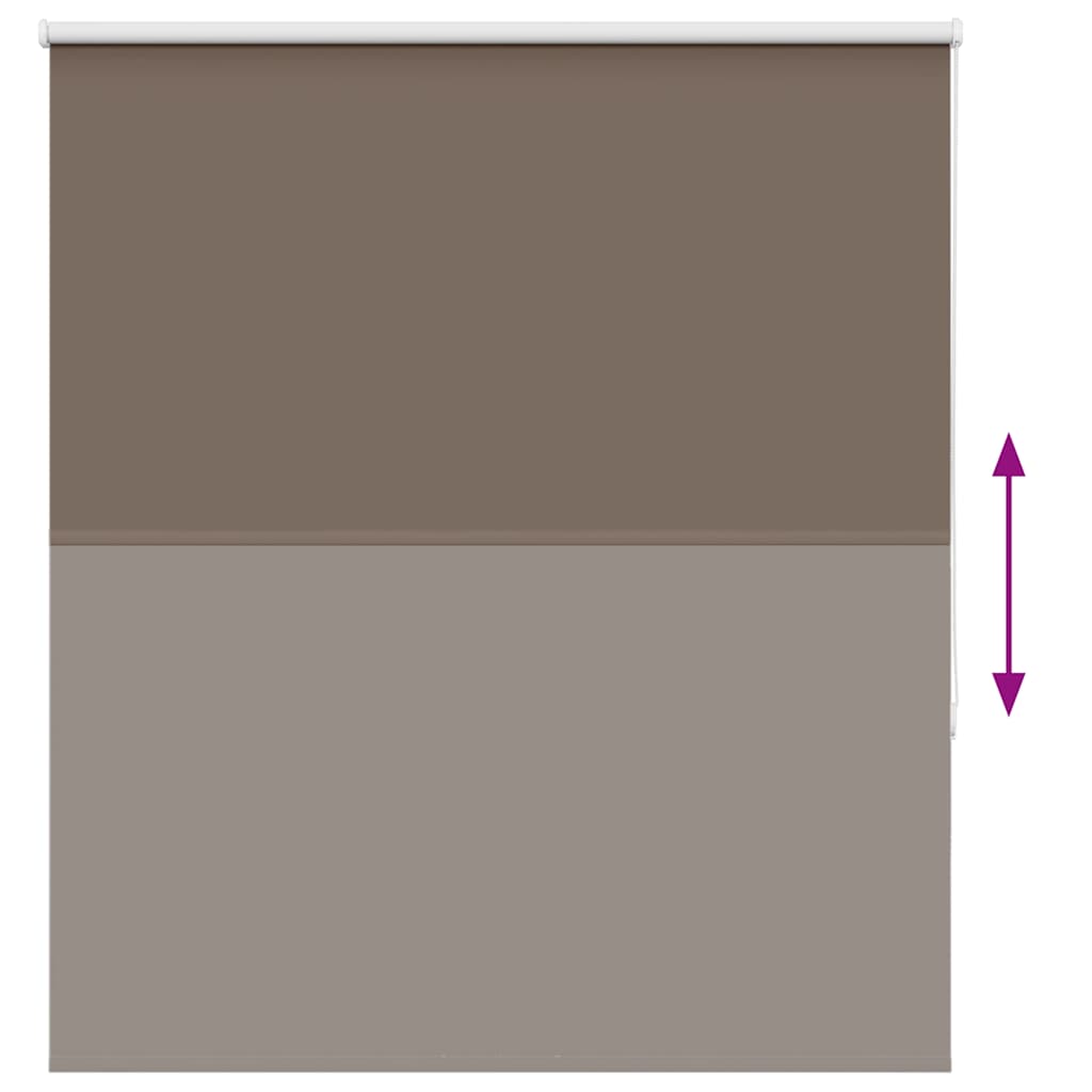 Verdunkelungsrollo Kaffeebraun 130x150 cm Stoffbreite 126,6 cm
