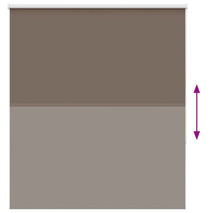 Verdunkelungsrollo Kaffeebraun 135x150 cm Stoffbreite 131,6 cm