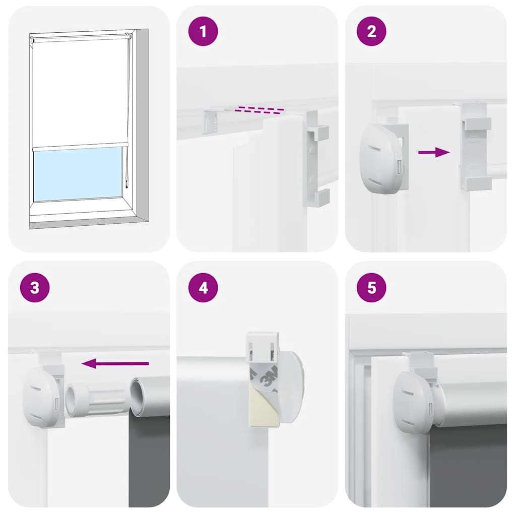 Verdunkelungsrollo Kaffeebraun 65x175cm Stoffbreite 60,7 cm