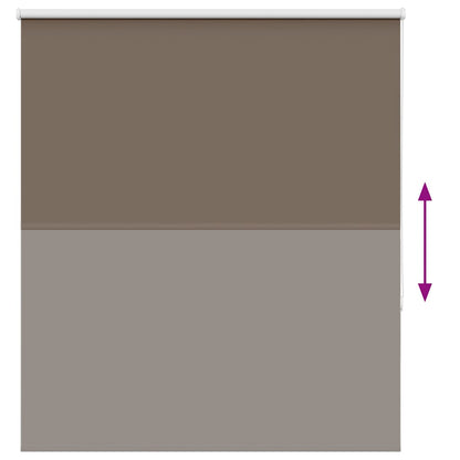 Verdunkelungsrollo Kaffeebraun 130x175 cm Stoffbreite 126,6 cm