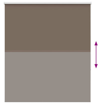Verdunkelungsrollo Kaffeebraun 135x175 cm Stoffbreite 131,6 cm