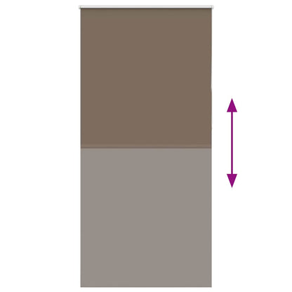Verdunkelungsrollo Kaffeebraun 105x210 cm Stoffbreite 100,7 cm