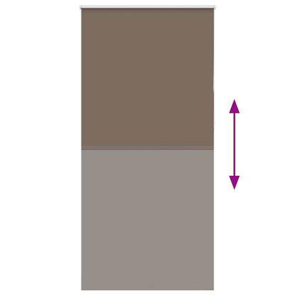 Verdunkelungsrollo Kaffeebraun 110x230 cm Stoffbreite 105,7 cm