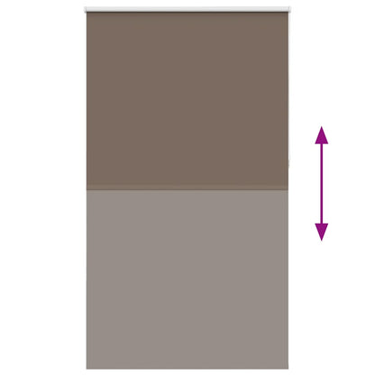 Verdunkelungsrollo Kaffeebraun 135x230 cm Stoffbreite 131,6 cm