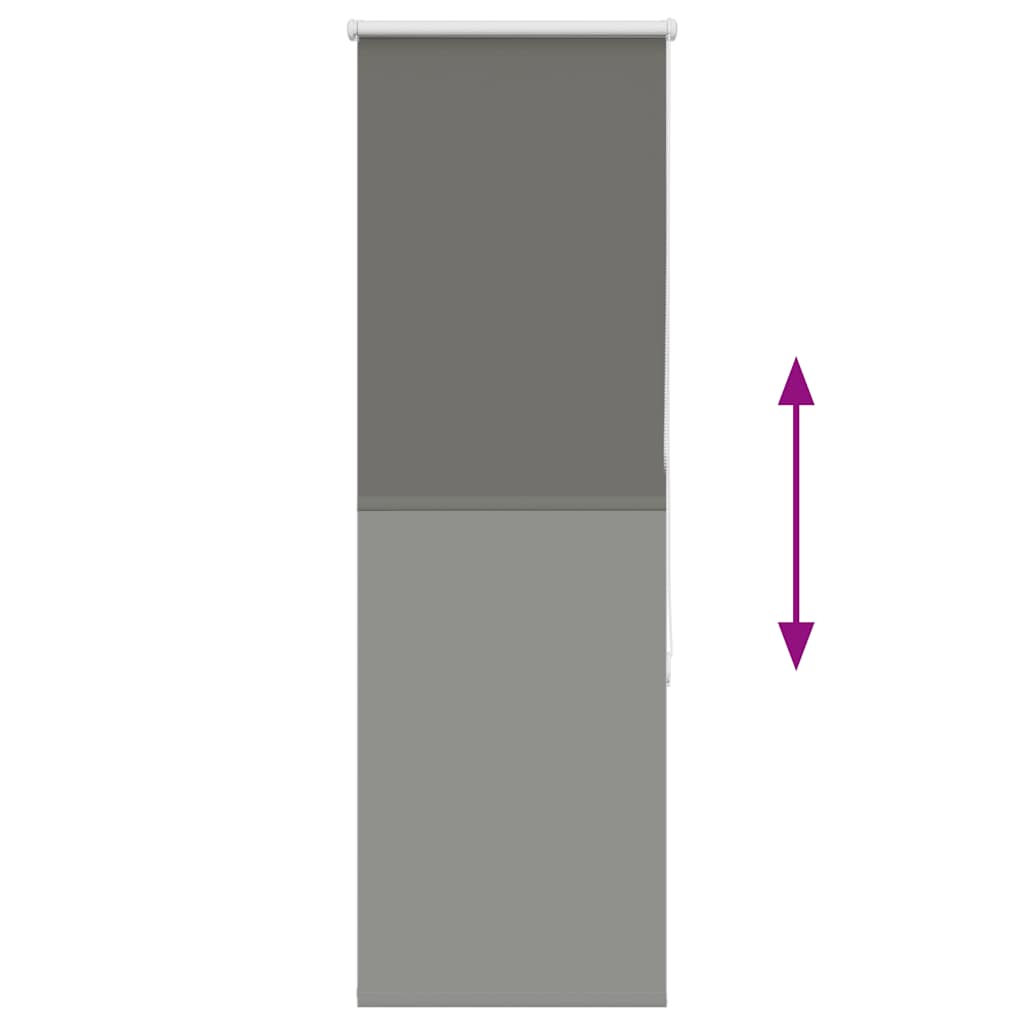 Verdunkelungsrollo Grau 60x130 cm Stoffbreite 55,7 cm Polyester