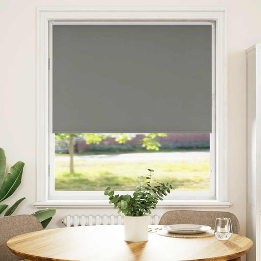 Verdunkelungsrollo Grau 95x130 cm Stoffbreite 90,7 cm Polyester