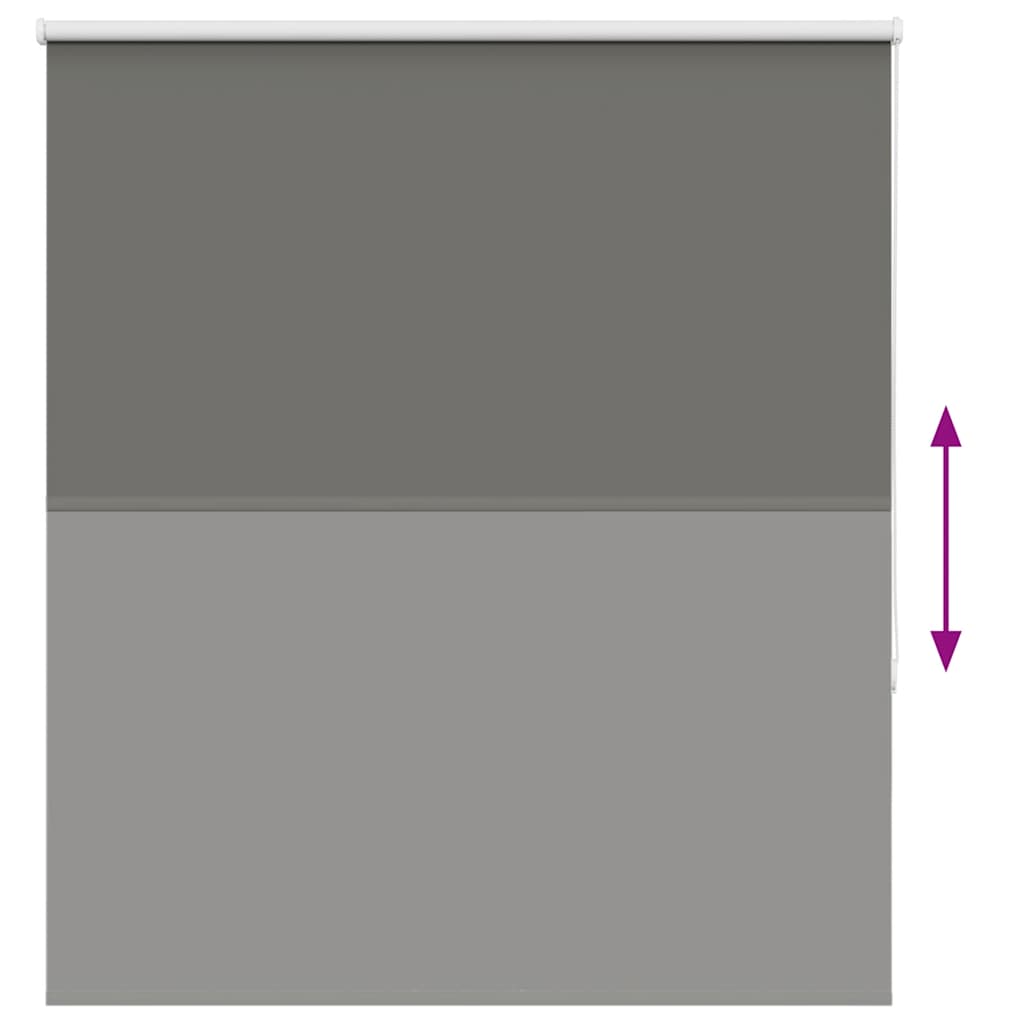 Verdunkelungsrollo Grau 140x130cm Stoffbreite 136,6cm Polyester