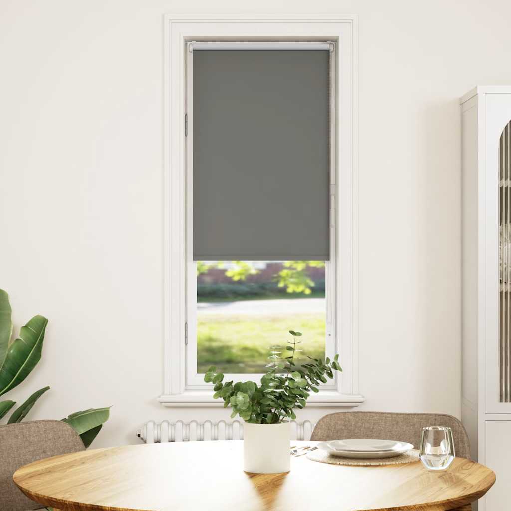 Verdunkelungsrollo Grau 55x150 cm Stoffbreite 50,7 cm Polyester