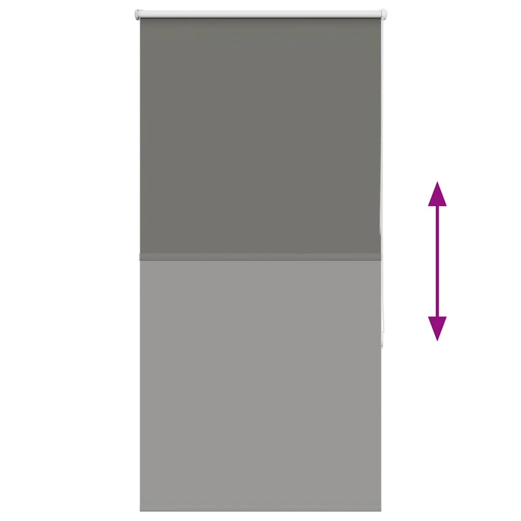 Verdunkelungsrollo Grau 70x150 cm Stoffbreite 65,7 cm Polyester