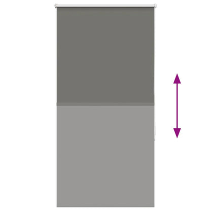 Verdunkelungsrollo Grau 70x150 cm Stoffbreite 65,7 cm Polyester