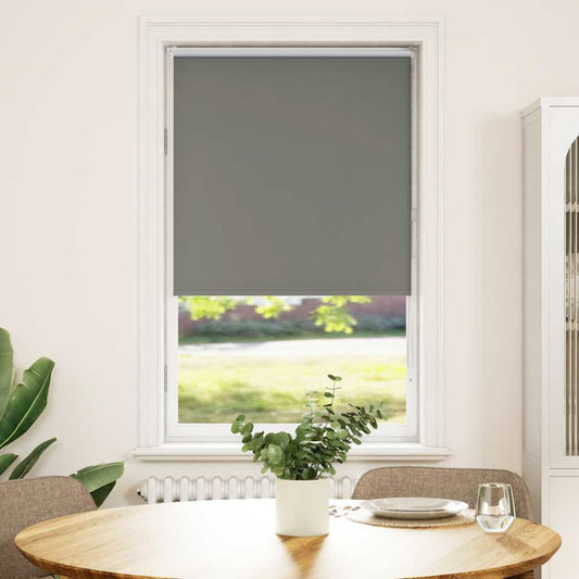 Verdunkelungsrollo Grau 80x150 cm Stoffbreite 75,7 cm Polyester