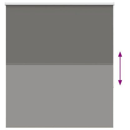 Verdunkelungsrollo Grau 130x150cm Stoffbreite 126,6cm Polyester