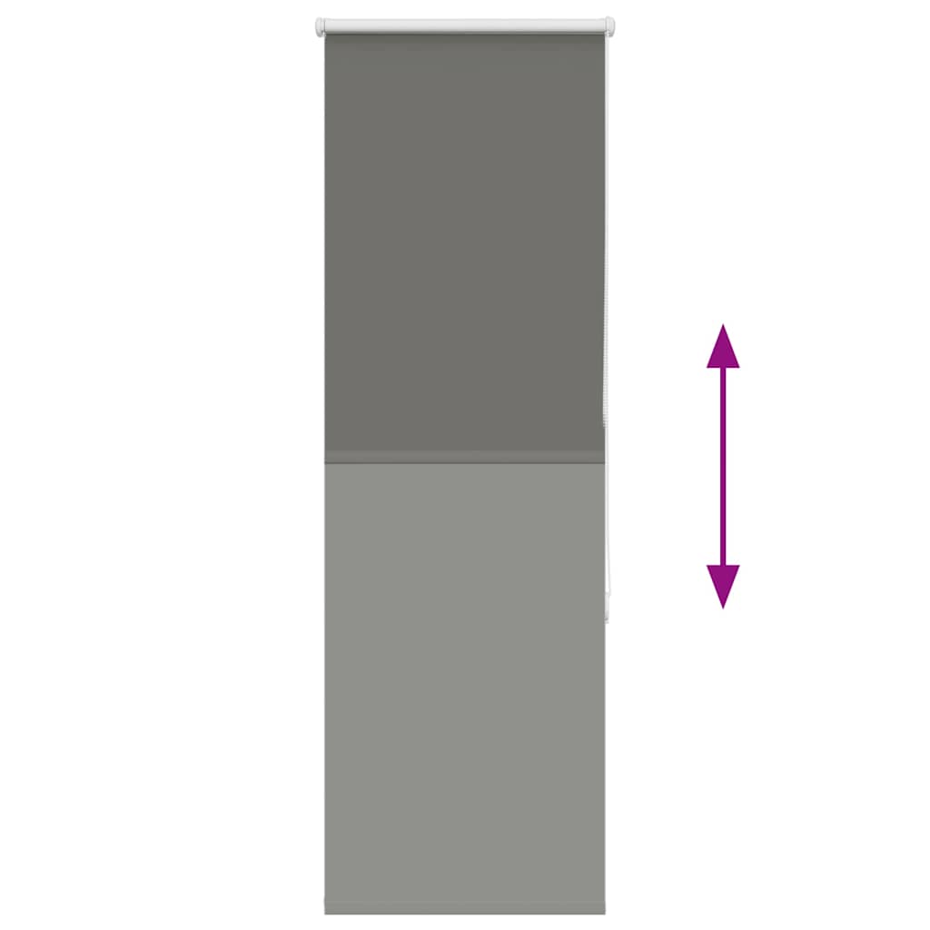 Verdunkelungsrollo Grau 55x175 cm Stoffbreite 50,7 cm Polyester