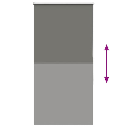 Verdunkelungsrollo Grau 65x175 cm Stoffbreite 60,7 cm Polyester