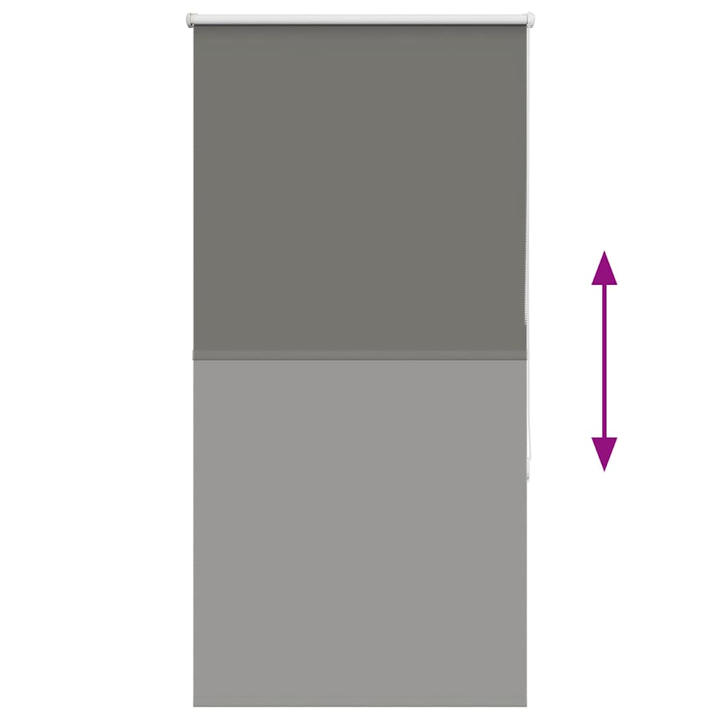 Verdunkelungsrollo Grau 75x175 cm Stoffbreite 70,7 cm Polyester